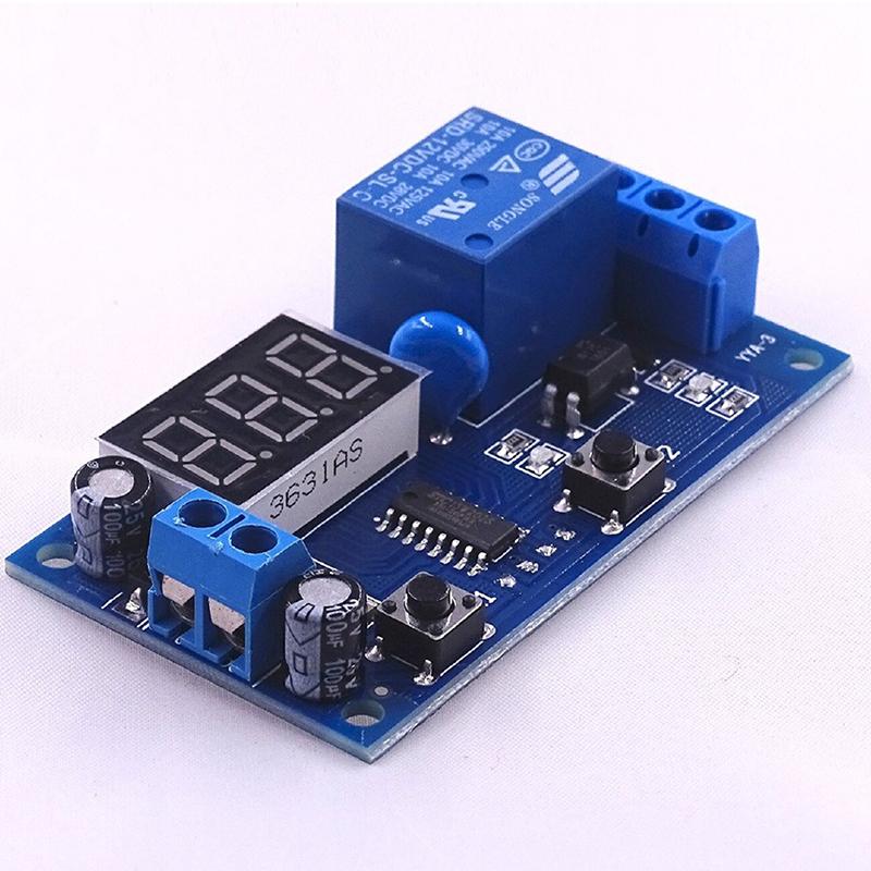 DC 12V Infinite Cycle Delay Timing Timer Relay ON/OFF Switch Loop Module with LED Display