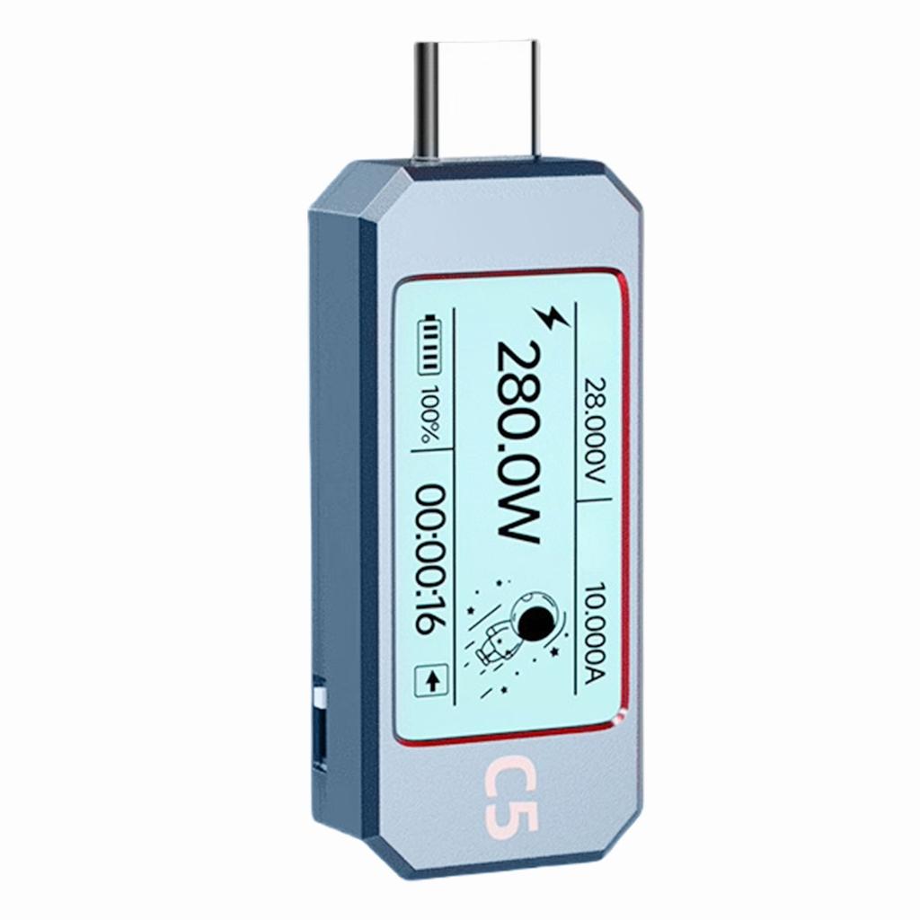 USB Power Meter PD 3.1 Type C цифровой мультиметр DC 48V 6A детектор напряжения и тока с цветным IPS дисплеем
