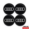 For Audi A4 4Pcs Car Wheel Hub Caps Auto Emblem Tyre Center Covers Accessories For Audi A1 A2 A3 A4 A5 A6 A7 A8 S Quyttro Sline RS Q2 Q3 TT