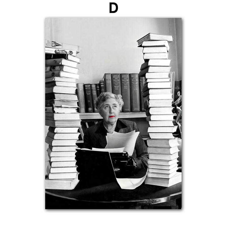 Wall Art Canvas Painting New York Fashion Girl Movie Actor Black White Vintage Posters And Prints Wall Picture Living Room Decor