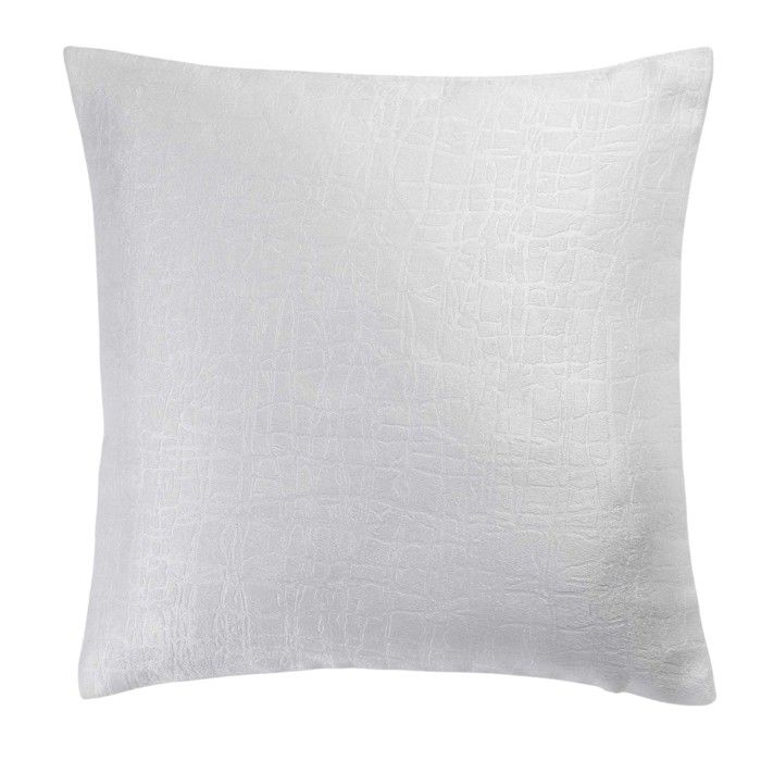 Housse de Coussin Occultant Velours Opacia Blanc