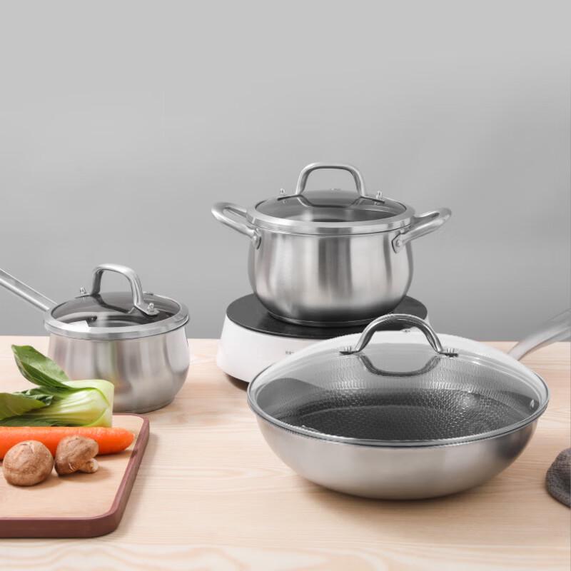 KOBACH Платиновая серия, набор из 3 предметов посуды из нержавеющей стали
