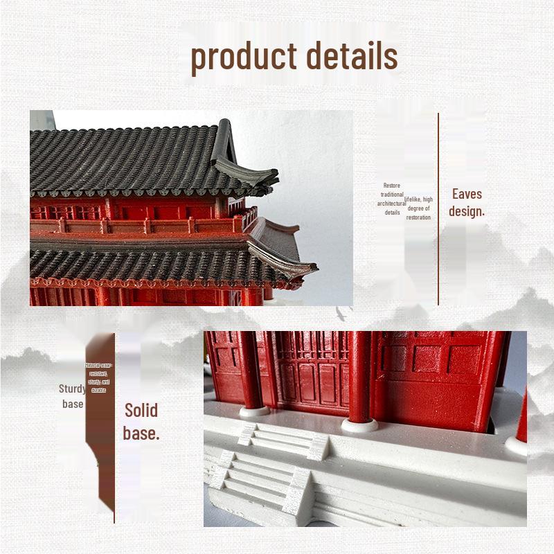 Ancient Architecture Bonsai Pavilion Ornament for Fish Tank and Aquaterrarium Landscaping