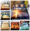 3D Ocean Print Bedding Single Double Bed Full Size Pillowcase and Quilt Cover 2 or 3 Landscape Patterns Washable and Comfortable Home Decoration