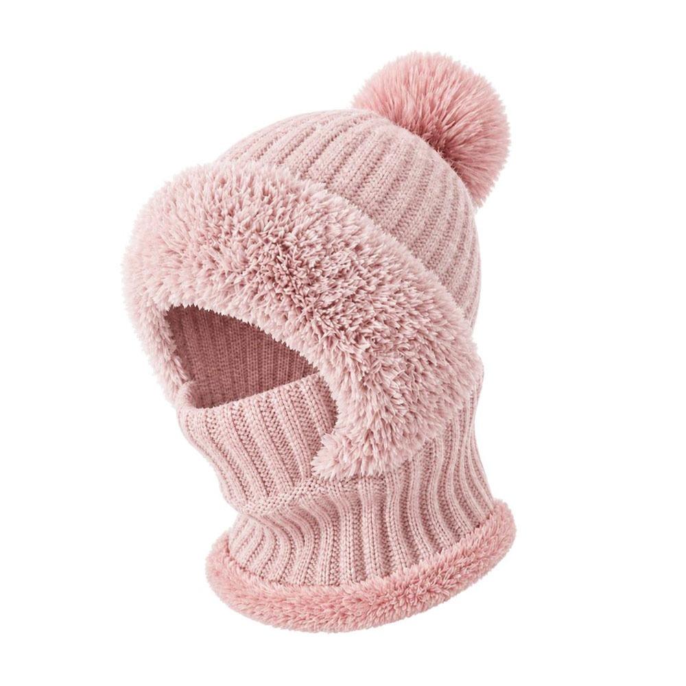 Windproof Neck Warmer Thick Warm Full Face Mask Hat Fashion Knitted Balaclava Hat Winter