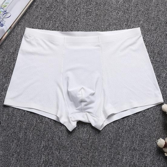 Мужские трусы-боксеры, однотонные, U-образные, дышащие, шорты, эластичные, со средней талией, повседневные, универсальные, повседневная одежда