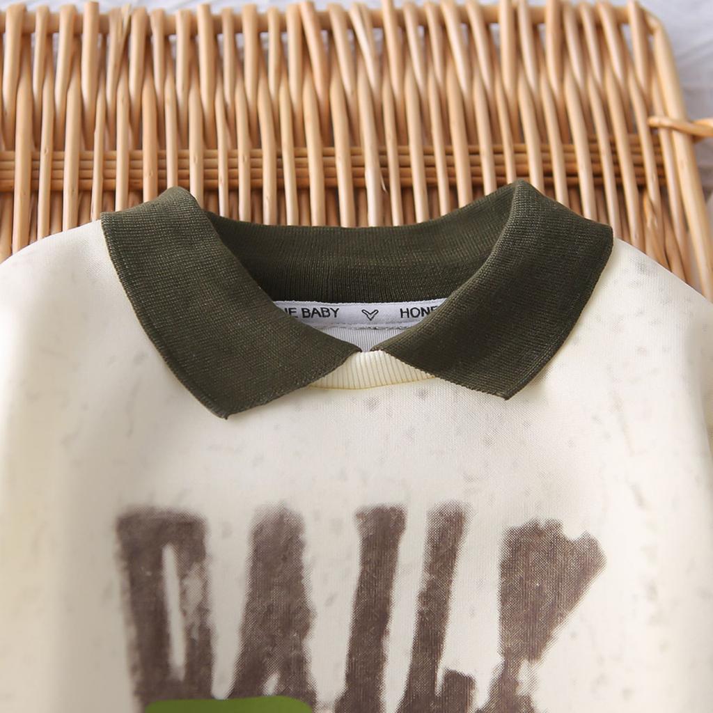 Детский повседневный комплект с длинным рукавом, удобные наряды для повседневной носки