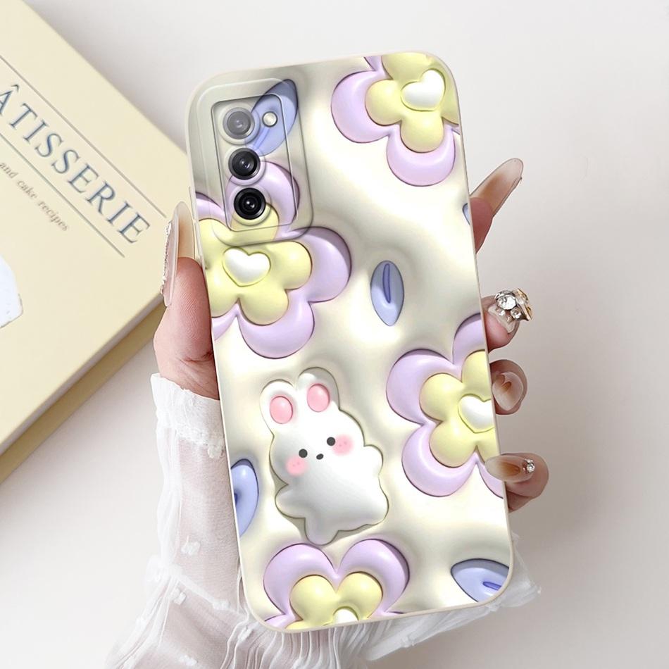 For Samsung Galaxy S20 FE S20+ S20 Cute Rabbit Cartoon Phone Case For Samsung S20 Plus S 20 S20FE 5G Soft Silicone Cases Bumpers