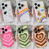 For Huawei Pura 80 Pro Ultra Honor 400 Smart Magic5 Phone Case Beautiful Rainbow Patterns Transparent Silicone Anti Slip Shell For Huawei Housing Capa