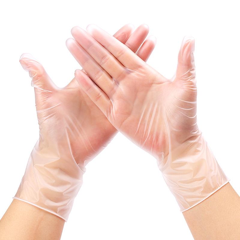 Упаковка 100 штук одноразовых ПВХ перчаток - Промышленные, для уборки и безопасные для пищевых продуктов; Медицинский класс