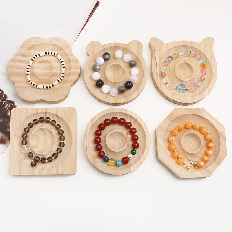 Wooden Bead Board Creative Storage Tray Organize Multiple Styles Bracelets DIY Ornament Display Grooves Sundries Accessories