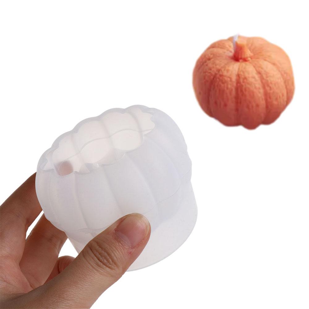 Силиконовая форма для свечи в виде тыквы Гладкая форма для мыла в виде тыквы Форма для мыла Форма для тыквы Изготовление свечей