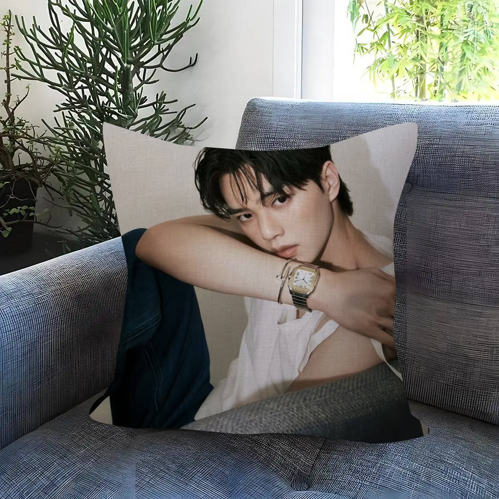 Kpop Actor Hot SSong Kang Pillow Gift Home Office Decoration Bedroom Sofa Car Cushion Cover case 45x45