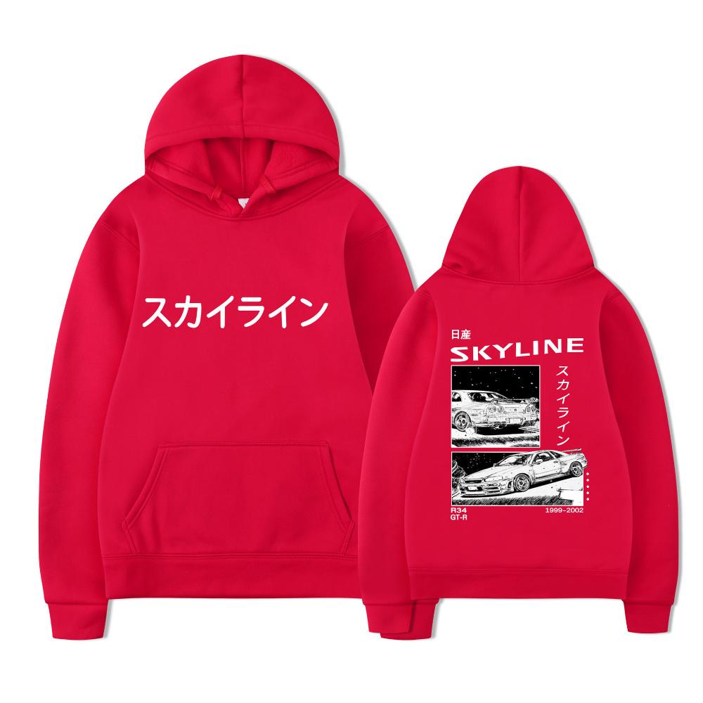 Anime Drift AE86 Initial D Sweatshirt with Double-sided Street Fashion Casual Hoodie