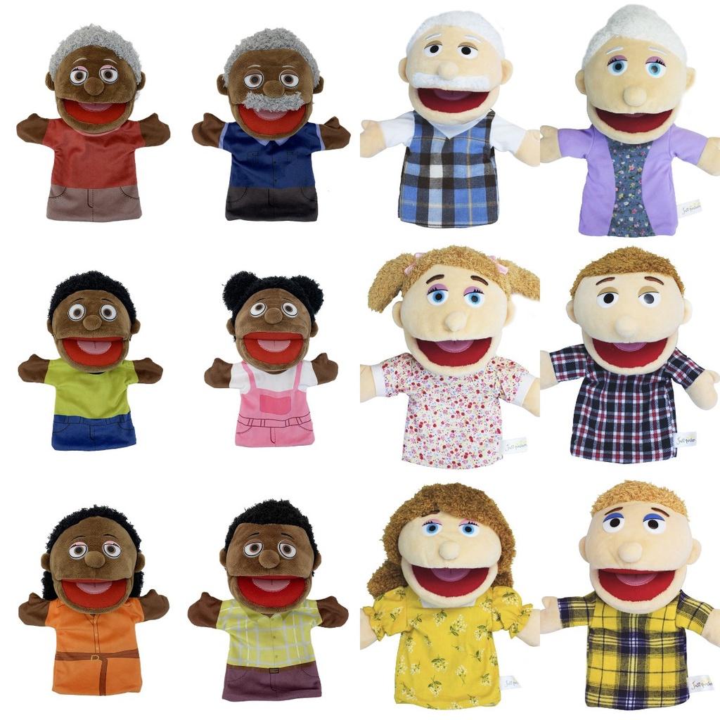 Cartoon Black Half Body Hand Puppet For Interactive Storytelling
