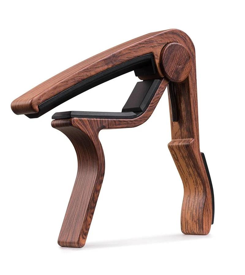 Guitar Ukulele Tuning Musical Instrument Accessories High Quality Metal Wood Grain Metal Guitar Capo Perfect Silicon Cushion