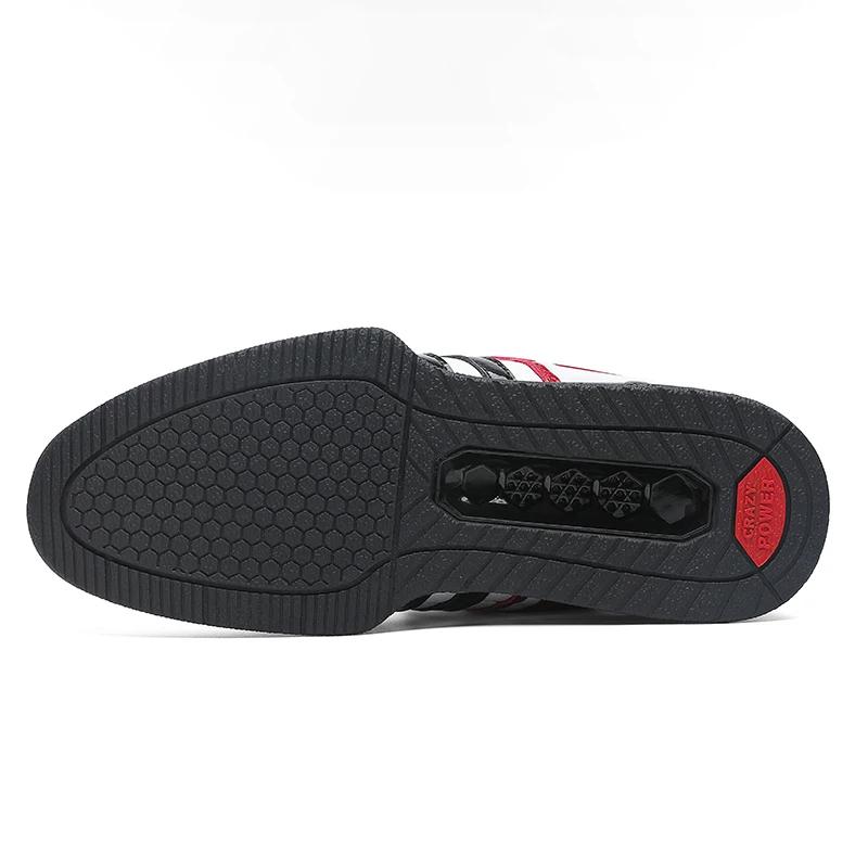 Мужские профессиональные кроссовки для тяжелой атлетики, приседаний, становой тяги, нескользящие, для зала, удобные, высококачественные, для тренировок, пауэрлифтинга