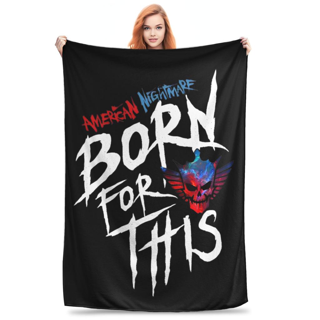 In The Ring Nightmares Wrestler Blankets Fleece Cody Rhodes Super Warm Throw Blankets for Car Sofa Couch Bed Rug