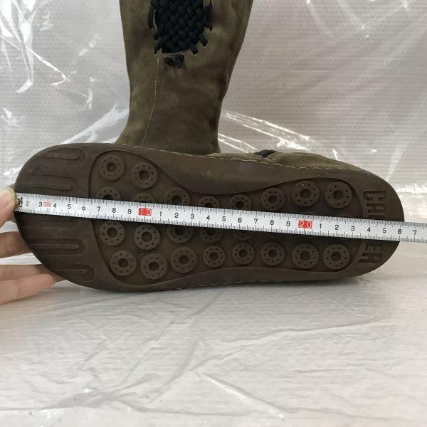 CAMPER Suede Mid Boots Beige 38/23.5-24.0cm