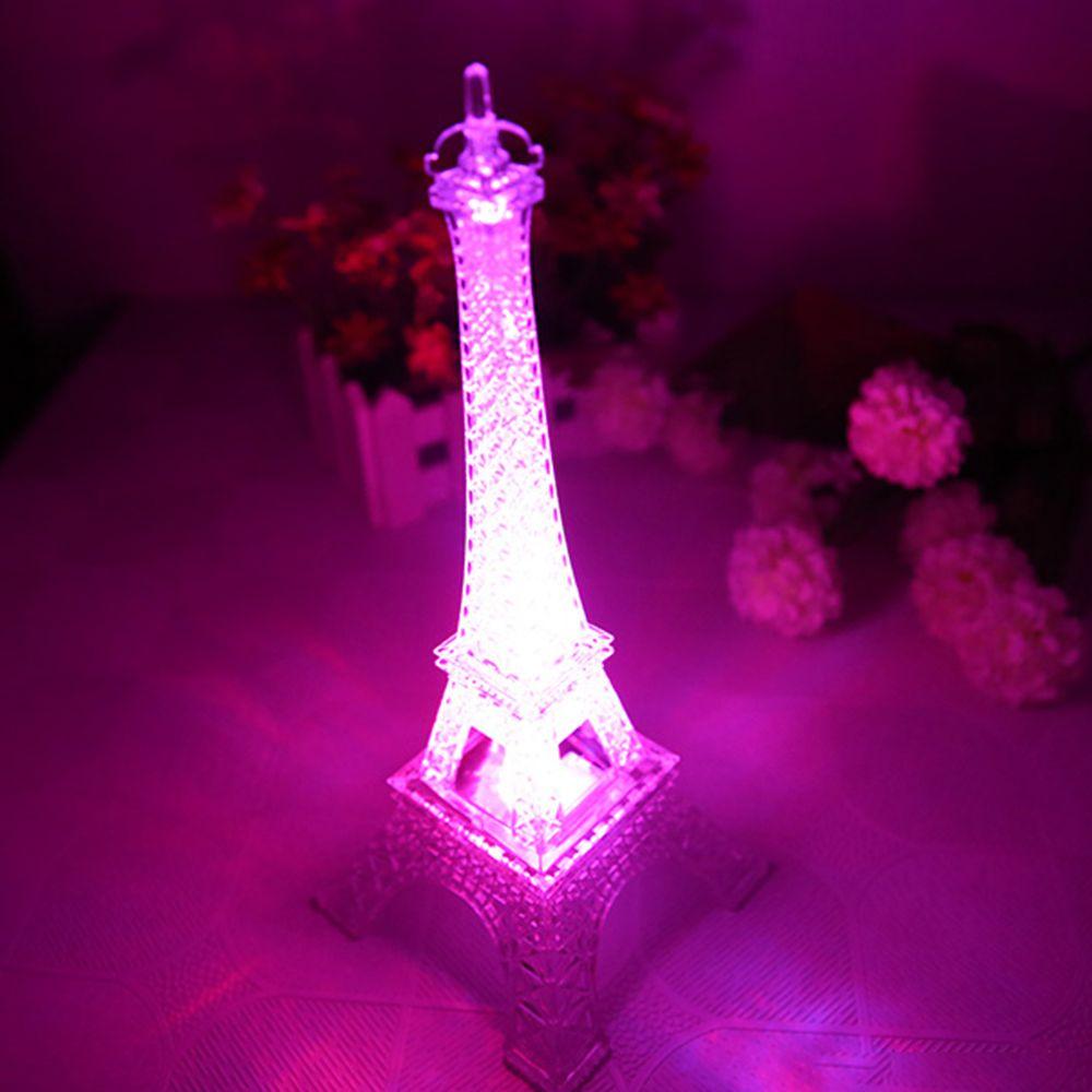 Colorful lights Paris fashion style Safety Tower light Desktop decoration Eiffel Tower Night light