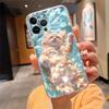 Чехол для телефона iPhone 17 Pro Max Air 16 15 14 13 Pro Max 15 16 Pro 15Plus Цветочный Кот Силиконовый Чехол