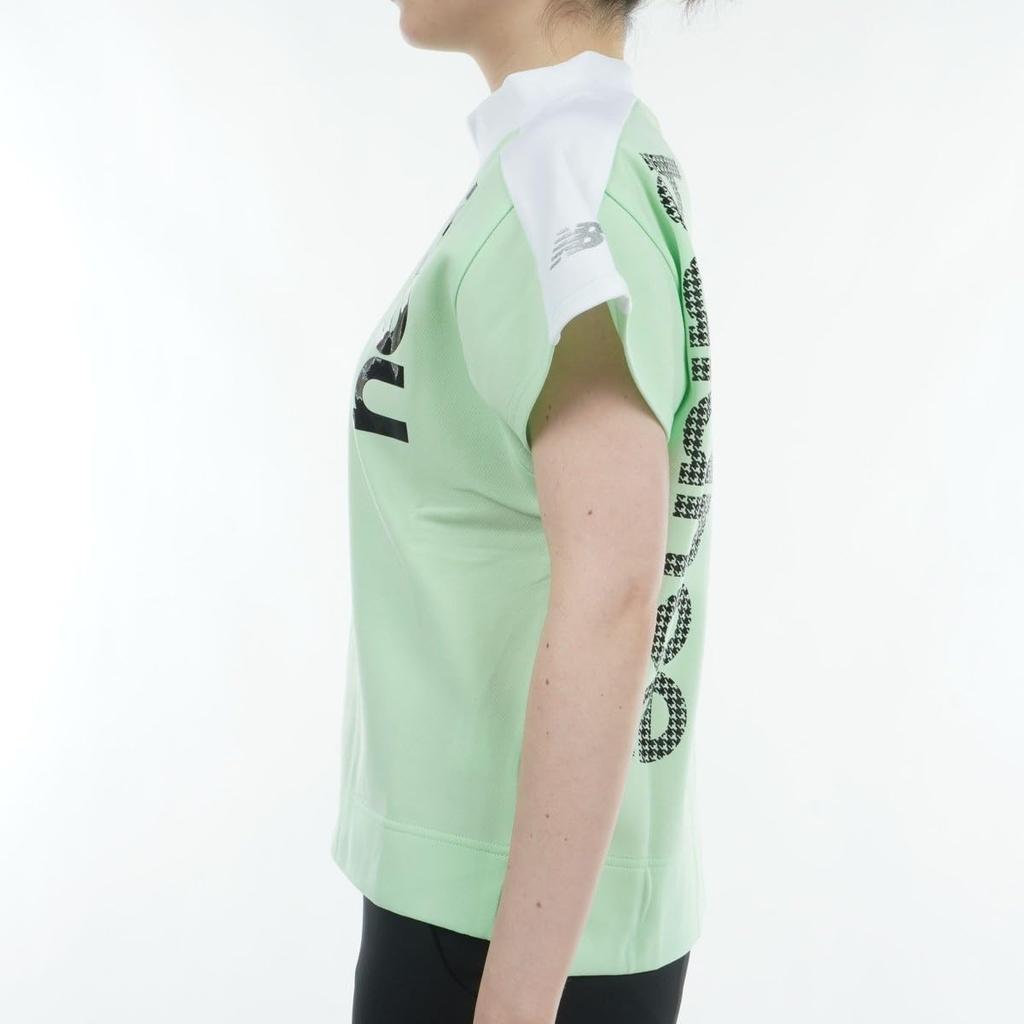 Гольф с коротким рукавом, с воротником-стойкой, свитшот, цвет формы зеленый 1 [New Balance] Женский (Легкий, удерживающий, растягивающийся) / 012-4164501 130_Светлый [M]