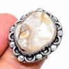 Biwa Pearl Gemstone 925 Sterling Silver Jewelry Ring Size 6.5