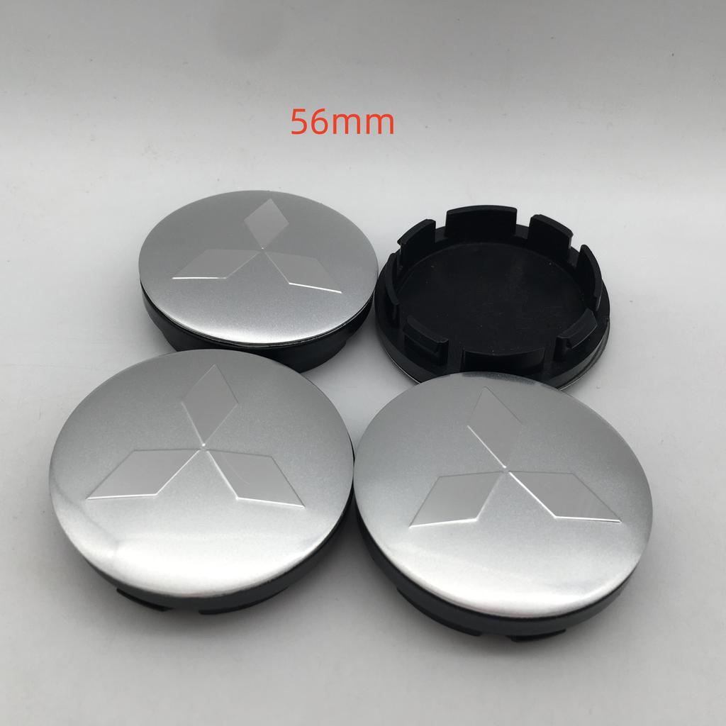 4pcs 3D 56mm 60mm 68mm for Mitsubishi Car Wheel hub Center Cap emblem Badge covers sticker Decals styling auto Accessories