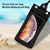 Надувной плавающий сенсорный экран мобильный телефон водонепроницаемый мешок трехслойный герметичный крючок и петля тройная подушка безопасности водонепроницаемый Mobil