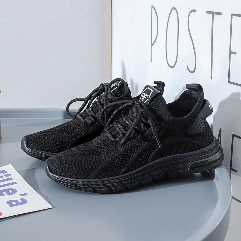 Новая мода на воздушной подушке, летающая тканая женская обувь, дышащая сетчатая обувь, спортивная повседневная обувь, дизайнерские кроссовки 2024