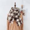 New Qiandongge Scarf Imitation Cashmere Thickened Warm Autumn and Winter Shawl Student Versatile Retro Couple Scarf