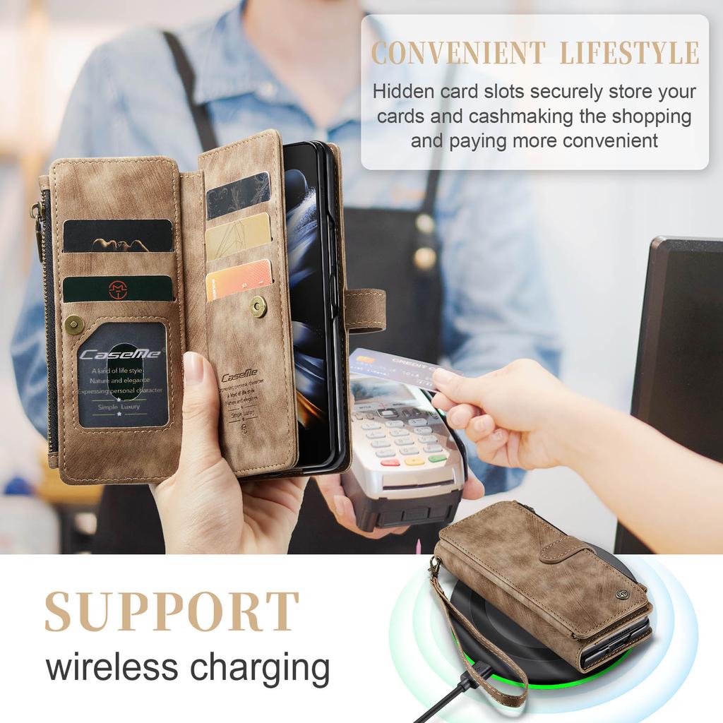 Anti -Knock Full Protection Leather Cover Case For Samsung Galaxy Z Fold 4 Fold3 Fold4 Fold 3 5g S23 Ultra S22 Plus S21 S20 Fe