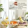 Round Parrots Hammock Cozy Bird Sleeping Hut Parrot Bed Woven Bird Nest  Bird Breeding