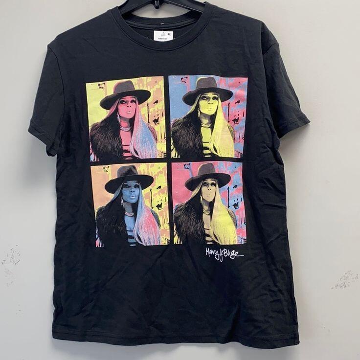 Vintage Mary J Blige T-Shirt Short Sleeve S-5XL EN459
