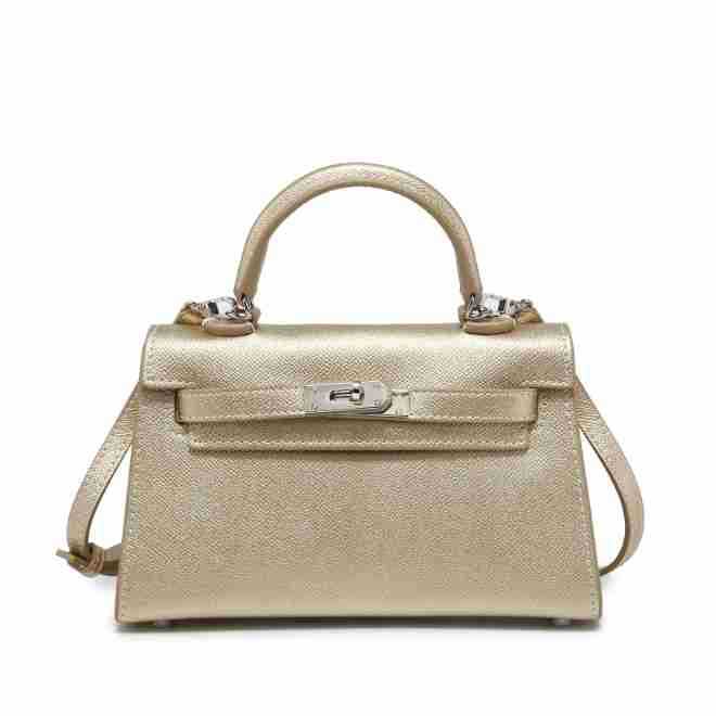 Горячая сумка второго поколения без пуха из натуральной кожи, высококлассная модная женская мини-сумка для ношения в руке, текстурная сумка-тоут