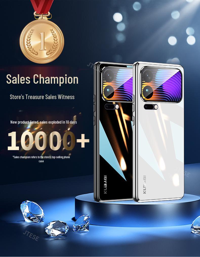 Ультратонкий защитный чехол-зеркало для Xiaomi 17promax: Полное покрытие, Защита от падений, Отвод тепла