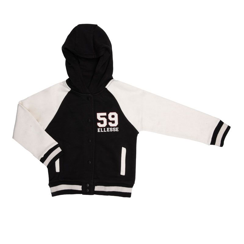 Black Sweatshirt and Jogging Pants Set for Children ELLESSE