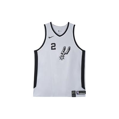 X NBA Collaboration NBA AU Player Edition Spurs Leonard Jersey 2 Basketball Vest Men Jerseys Gray 863169-007
