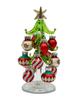 Four Cart Cute Handmade Glass Christmas Nordic Tree