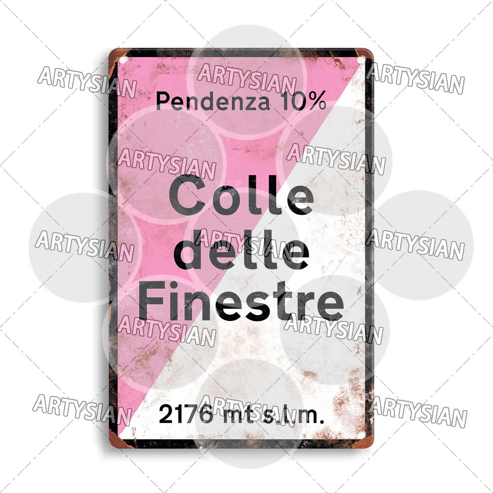 Тур де Франс Велоспорт Гонка Велоспорт Ориентир Металлическая табличка Дорожные знаки Croix de FER Madeleine Tourmalet Luz-Ardiden Loze