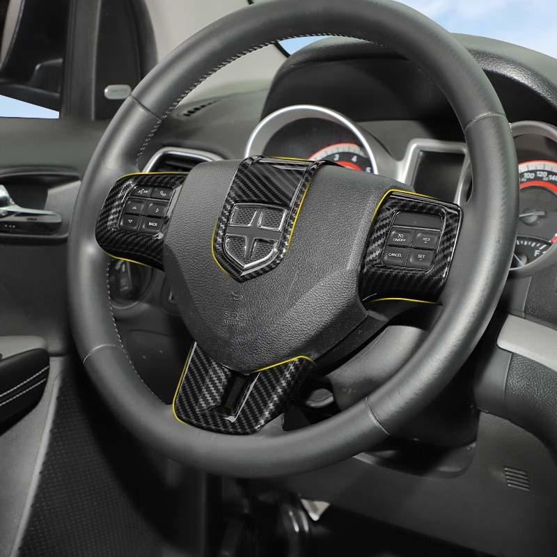 Наклейка на рулевое колесо ABS, подходит для Dodge Charger, Dodge Challenger, Durango, Dart Journey, аксессуары для интерьера