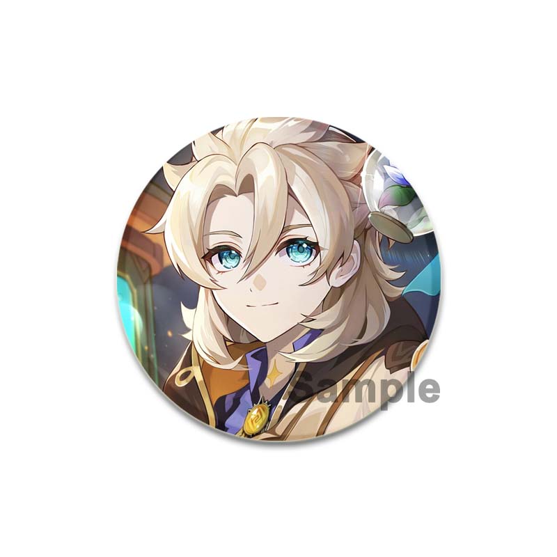 32/44/58 мм Genshin Impact Albedo Pin ручная работа брошь для одежды мультяшный косплей значок украшение на рюкзак ювелирные изделия подарок