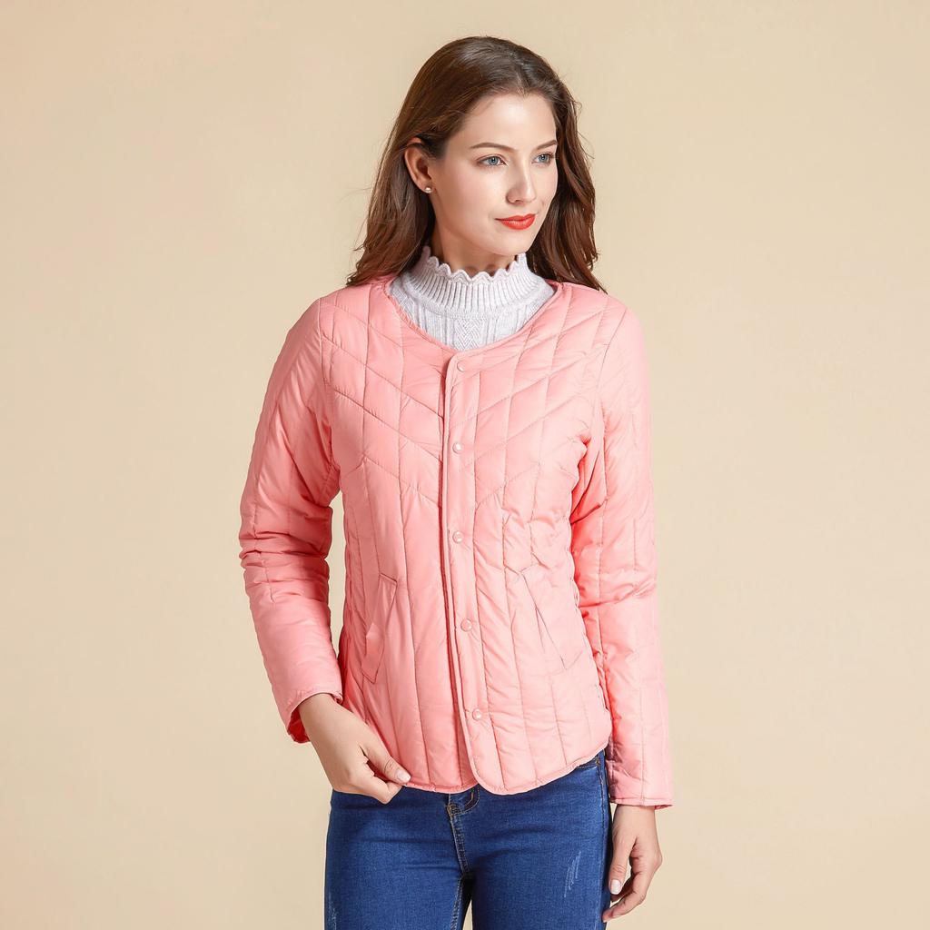 Модная, теплая и комфортная женская куртка с длинными рукавами из хлопка, подкладка из хлопка, зимняя облегающая куртка из хлопка 8977