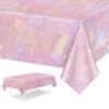 Purple Laser Disposale Tablecloth Aluminum Film Party Decoration  Birthday Wedding Party Supplies