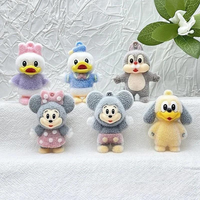 Disney Мультяшный Флок Дональд Дак Брелок Микки и Минни Подвеска Игрушка Милый Аксессуар для Сумки Кукла Ребенок Рождественская Вечеринка Маленькие Подарки