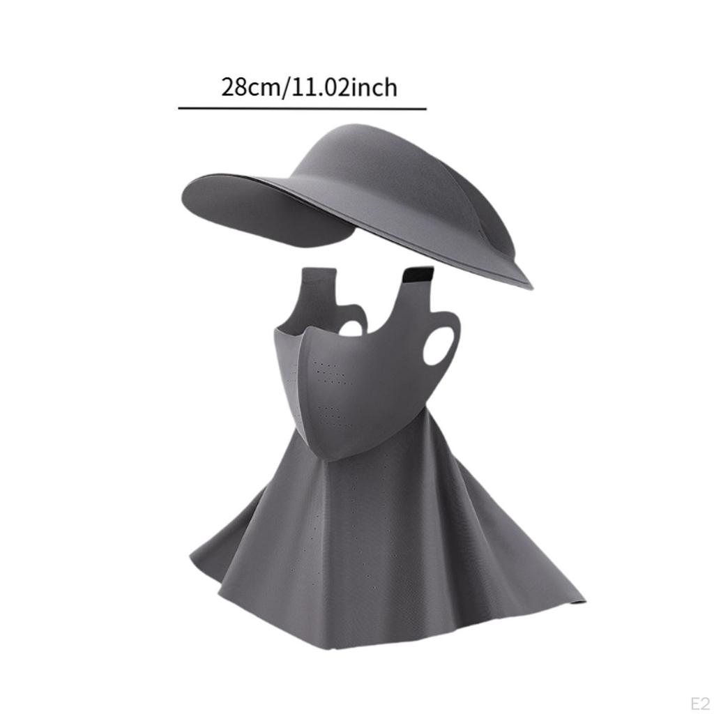 Солнцезащитная шляпа для лица, дышащая, охлаждающая, летняя, женская, для осмотра достопримечательностей