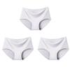 3pcs Sexy Women's Panties Ice Silk Seamless Underwear Girl Lingerie Breathable Comfort Briefs Large Size Panties Women Underpant