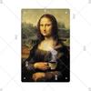Винтажная сексуальная забавная металлическая вывеска MonaLisa, металлическая жестяная табличка, металлическая винтажная вывеска для паба, бара, человек, украшение пещеры, железные тарелки
