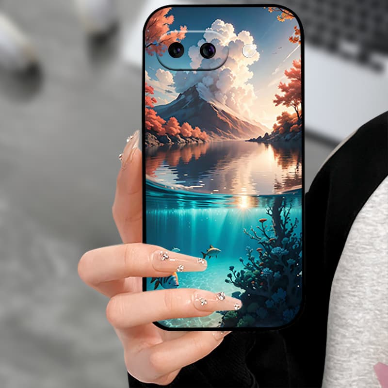 Чехол для Google Pixel 9a Черный Силиконовый Мягкий ТПУ Чехол для Телефона Для Google Pixel 9a 9 A Pixel9A Защитные Задние Крышки Coque Fundas