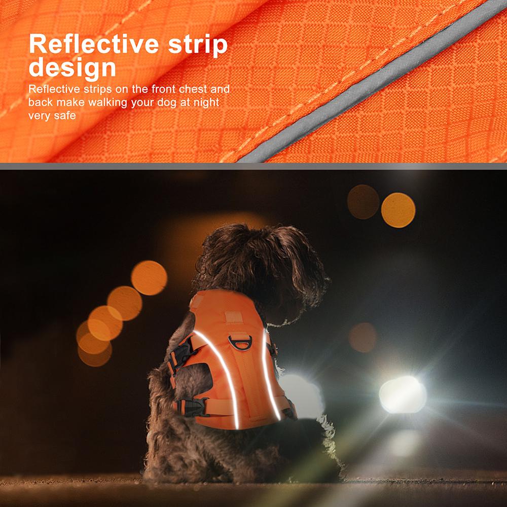 Шлейка для больших собак, дышащая нейлоновая шлейка для собак, светоотражающий жилет для домашних животных, регулируемая шлейка для маленьких, средних и больших собак, питбуль